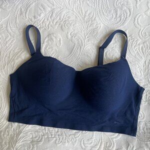 Pink blue bralette wireless - LG NWOT